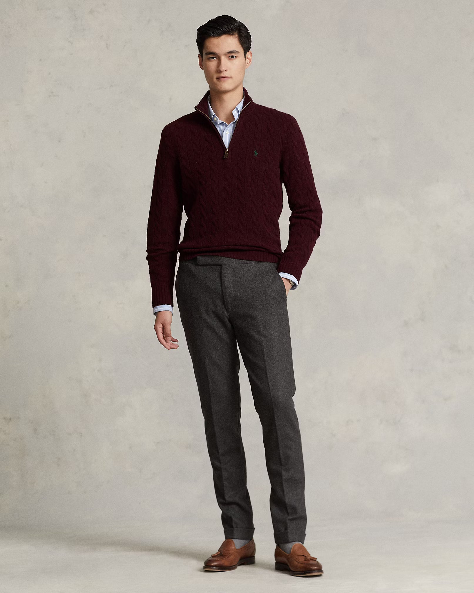 Witkaé™ | Sweter „Wojciech” z wełny i kaszmiru (splot warkoczowy)