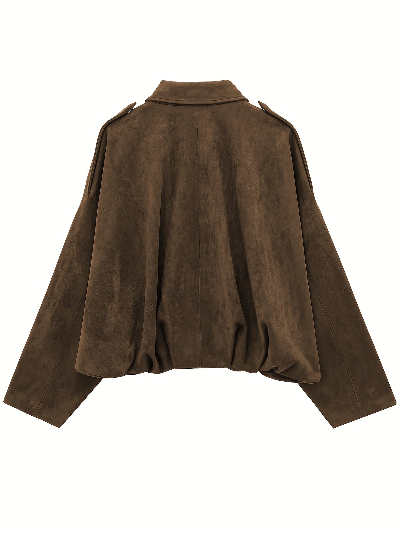 Ariel | Miękka Retro Kurtka Z Sztucznego Zamszu